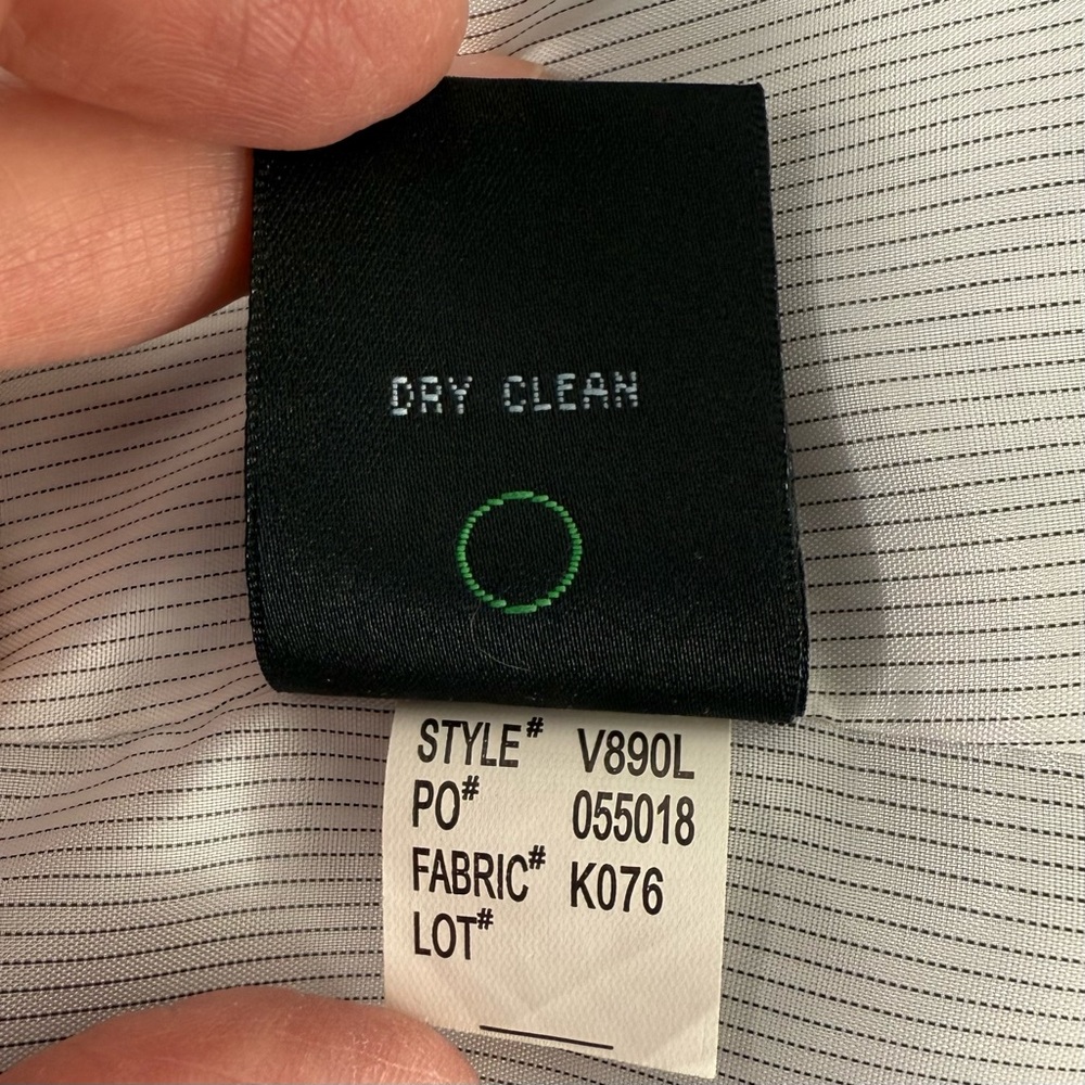 Cynthia Rowley Light Gray Lined Casual Office Long Sleeve Single Button Blazer - Picture 15 of 15